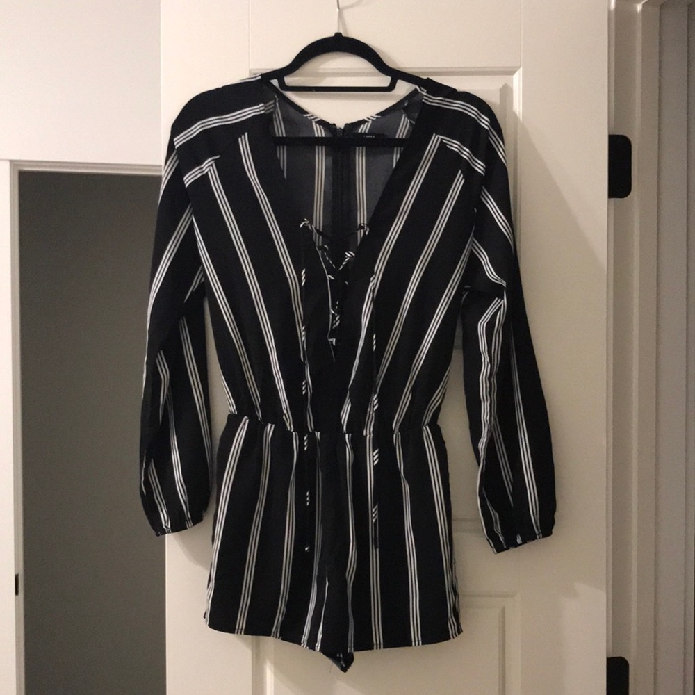 Lucia striped romper